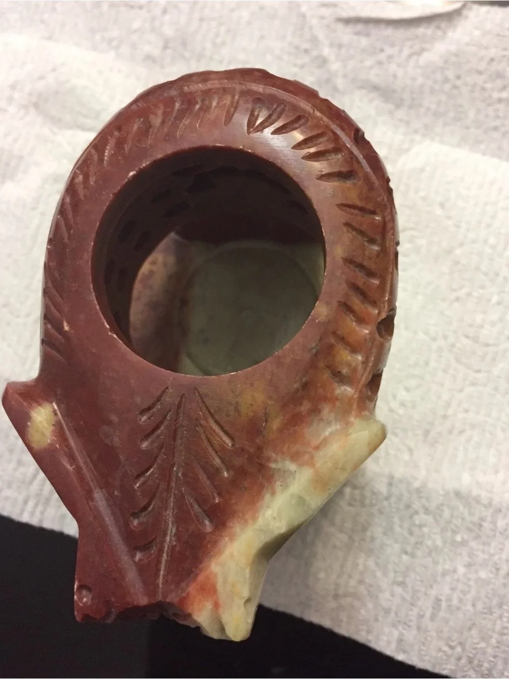 Soapstone Elephant Votive Candle Holder